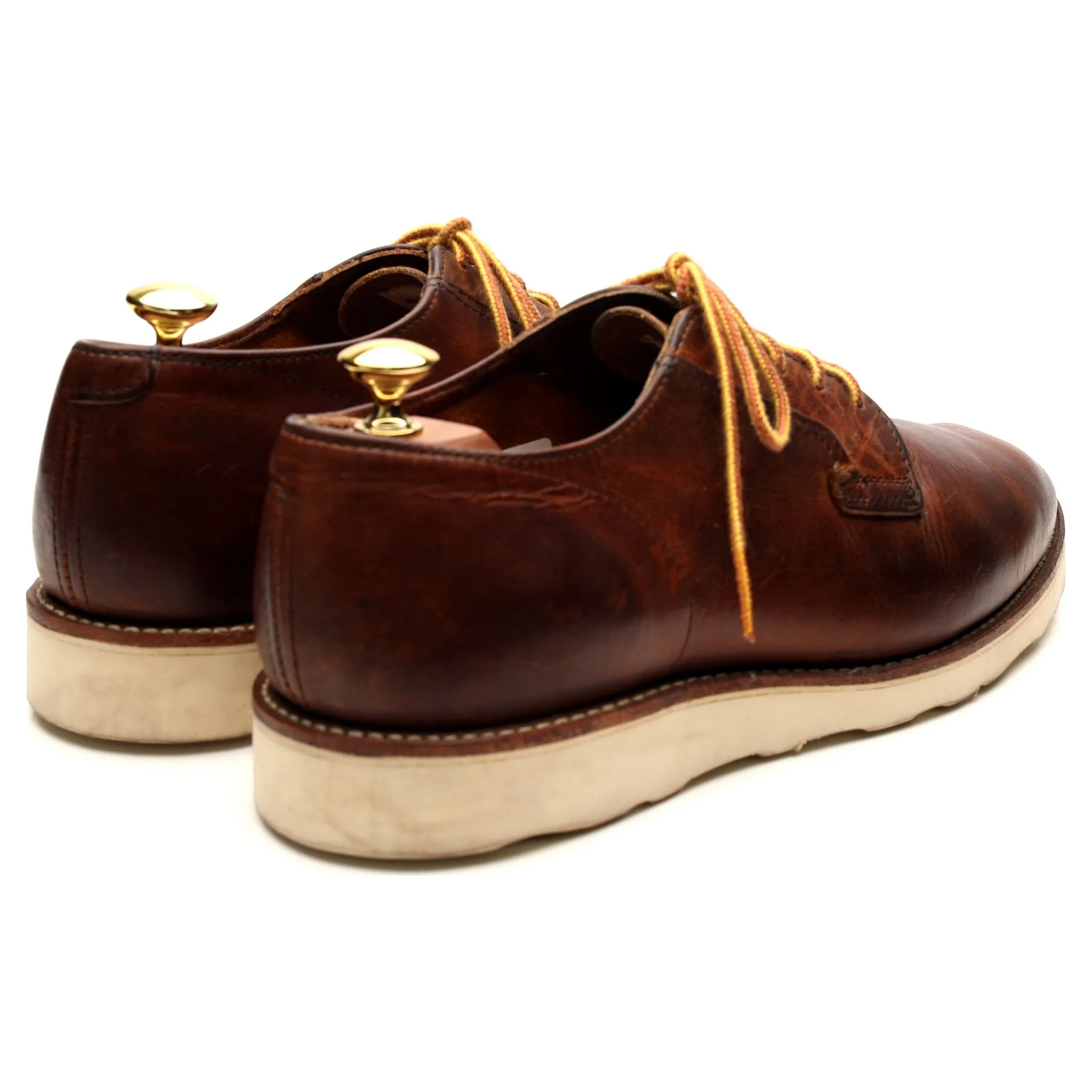 '3118 Postman Oxford' Brown Leather Derby Shoes UK 8 US 9