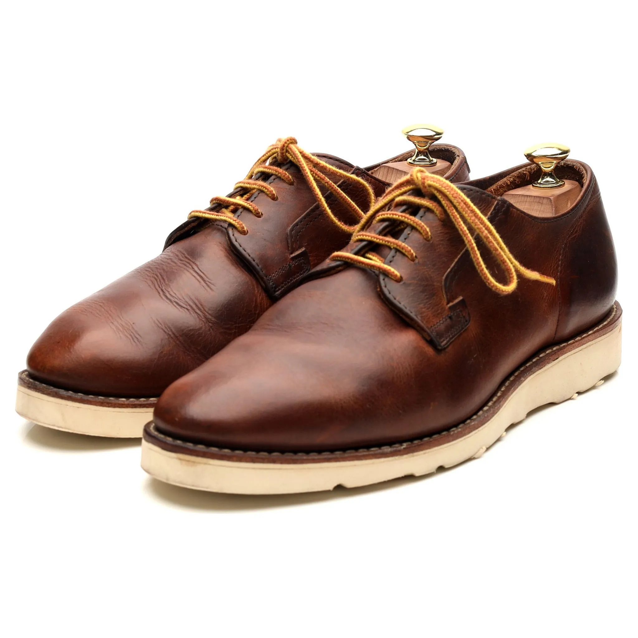 '3118 Postman Oxford' Brown Leather Derby Shoes UK 8 US 9