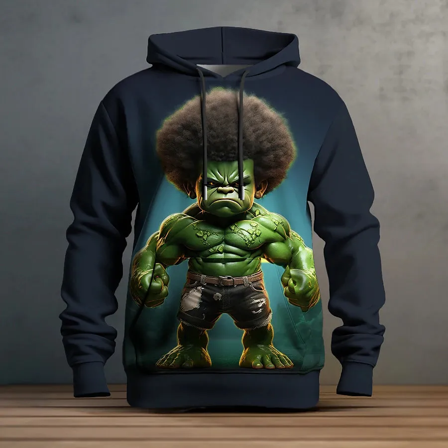 3D Graphic Cartoon Men's Designer Hoodie for Outdoor Adventures