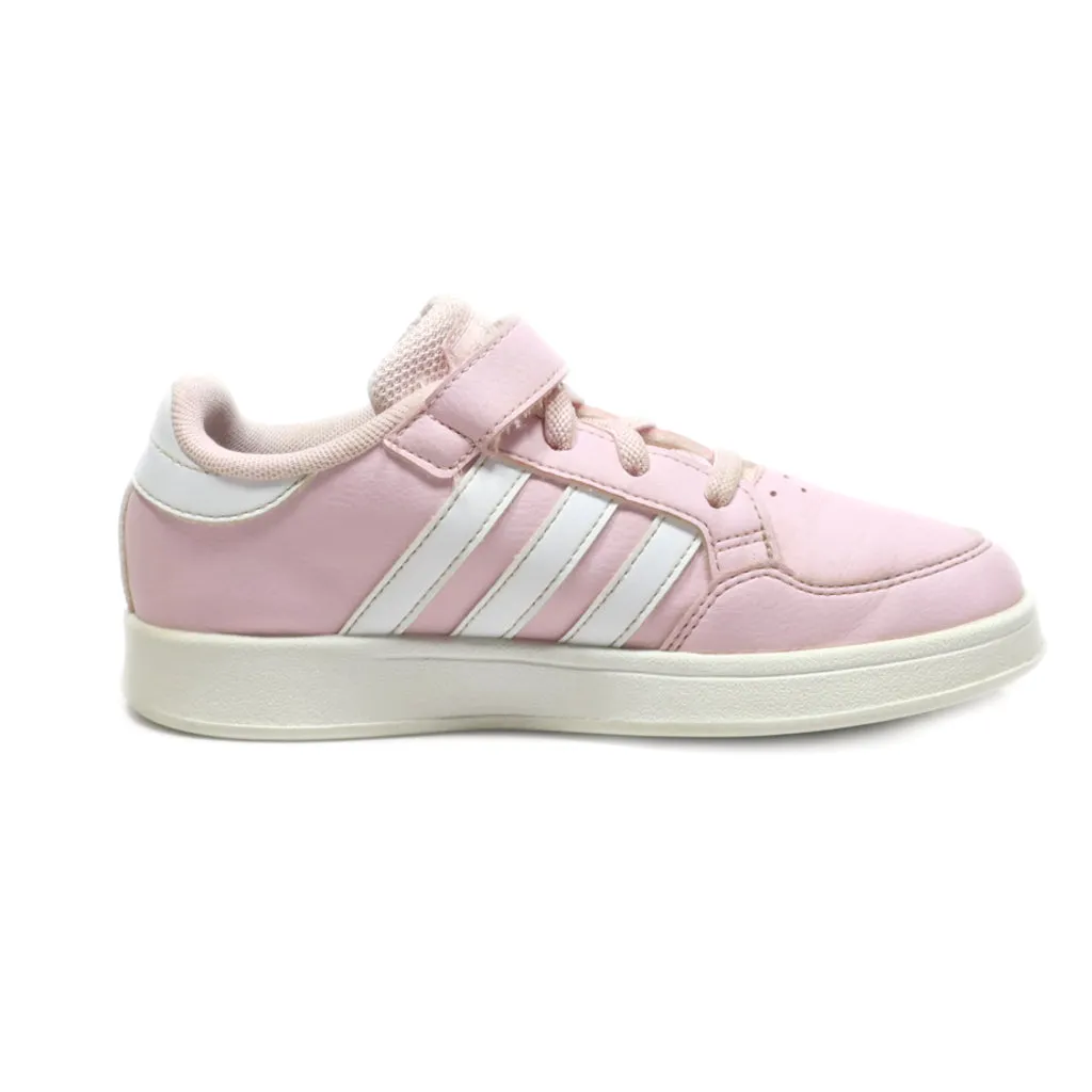 Adidas Breaknet Sneakers Leather Pink Colour For Kids