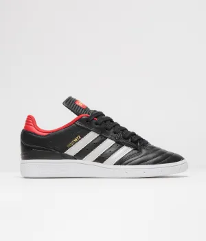 Adidas Busenitz Shoes - Core Black / Zero Metallic / Better Scarlet