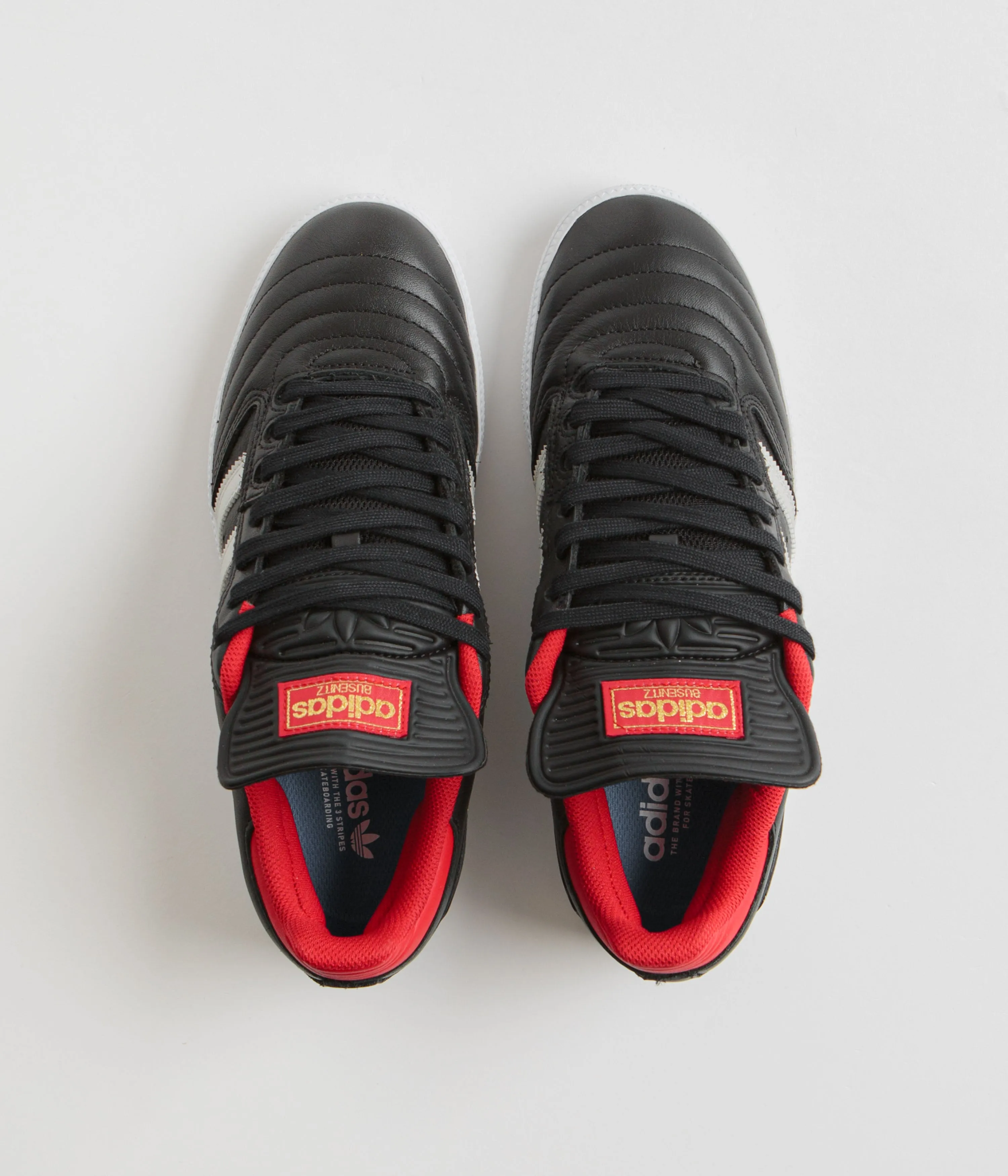 Adidas Busenitz Shoes - Core Black / Zero Metallic / Better Scarlet