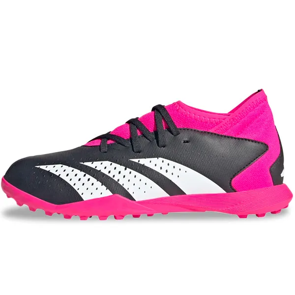 adidas Jr. Predator Accuracy.3 Turf Soccer Shoes (Black/Team Shock Pink)