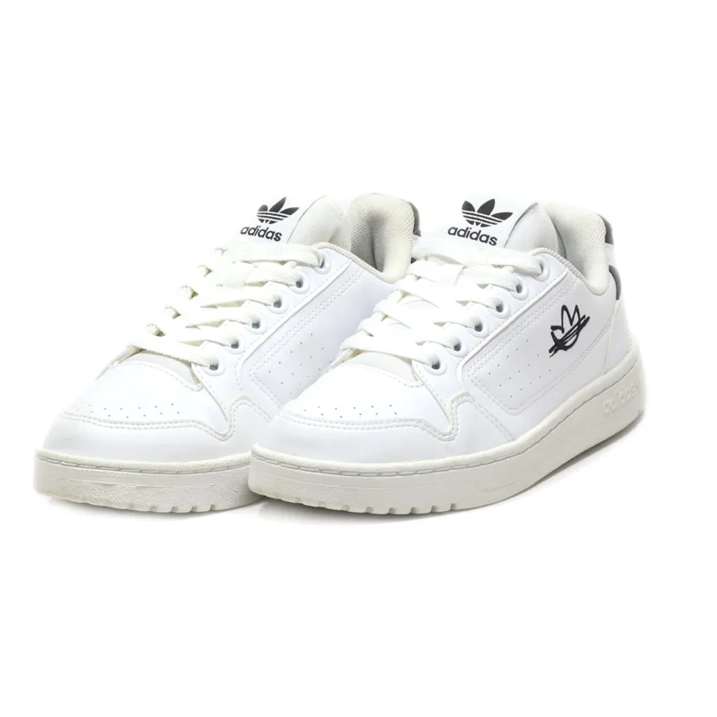 Adidas Ny 90 Low-Top Sneakers Pu Leather White Colour For Women