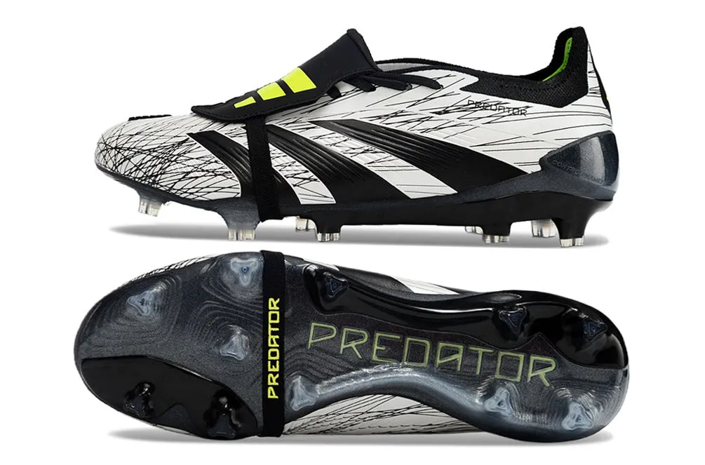 Adidas Predator Elite Shoes - Gray | Green | Black - FREE SHIPPING WORLDWIDE