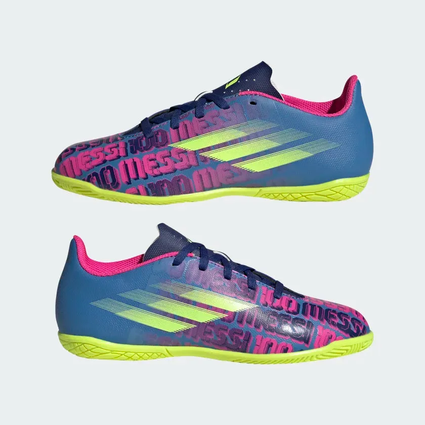 Adidas X Speedflow Messi.4 Turf Boots Kids shoes - Victory Blue /Shock Pink /Solar Yellow