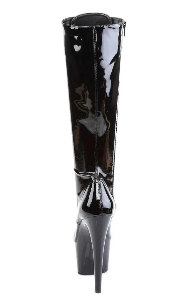 ADORE-2023 Black Patent Knee Boots