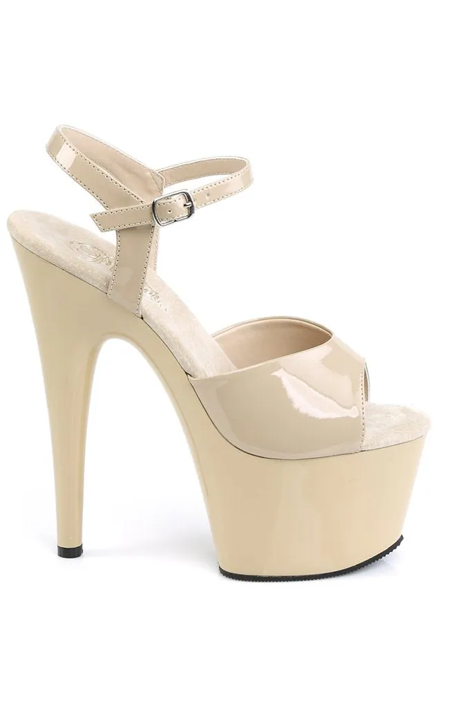 ADORE-709 Cream Patent Heels