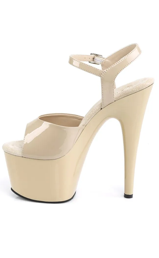 ADORE-709 Cream Patent Heels