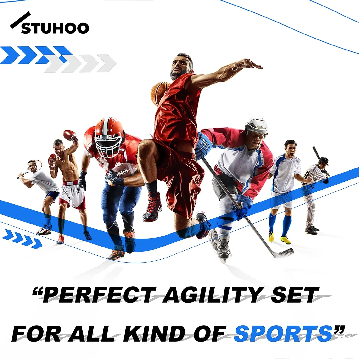 Agility Training Equipment Set | Soccer Training Equipment for Kids | Agility Ladder Speed Training Equipment with Bag | Football Training Equipment with Hurdles, Cones for Footwork