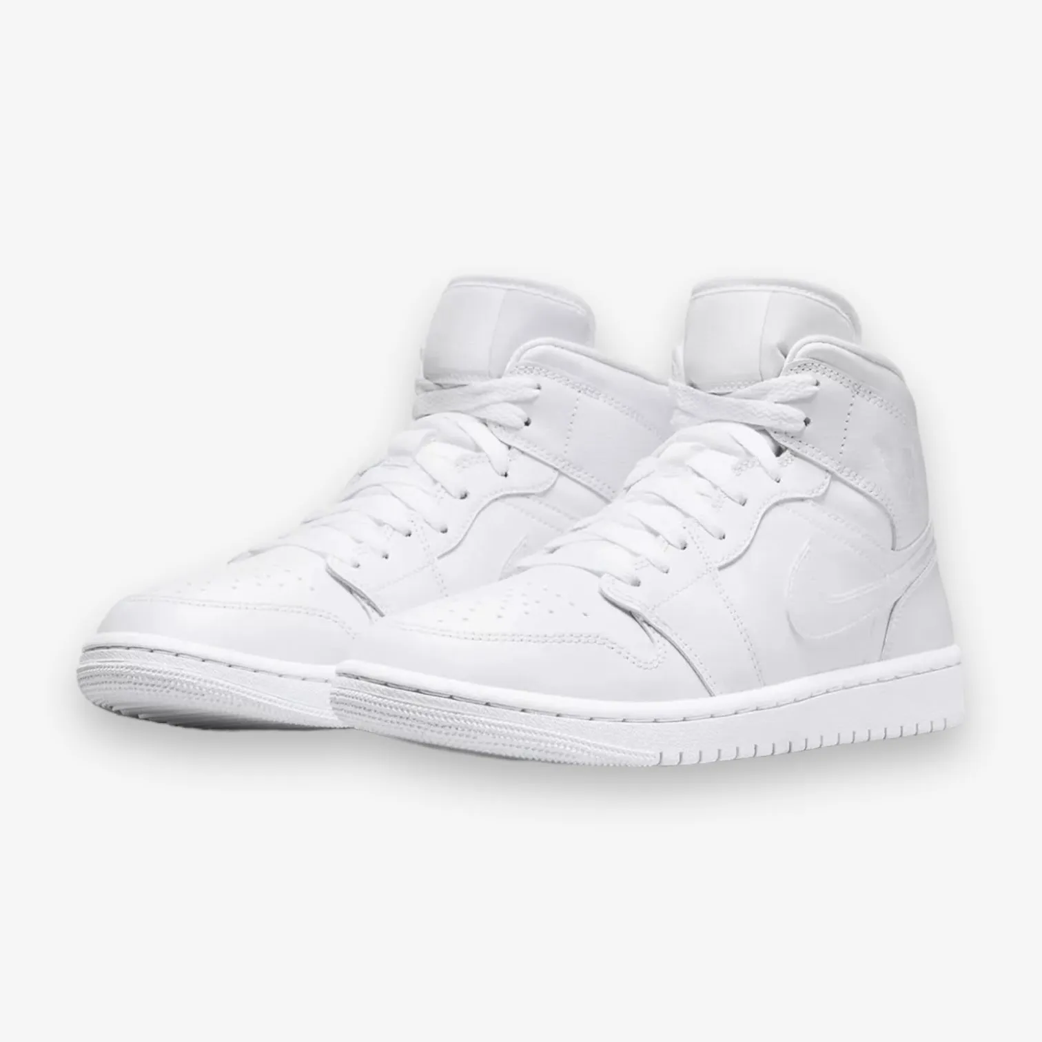 AIR JORDAN 1 MID WHITE/WHITE-WHITE 554724-136