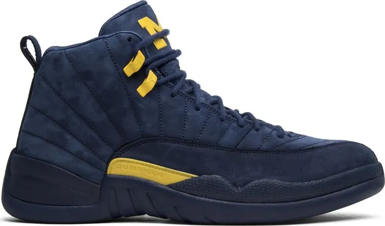 Air Jordan 12 Retro Michigan Sneakers, Blue