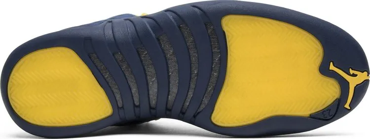 Air Jordan 12 Retro Michigan Sneakers, Blue