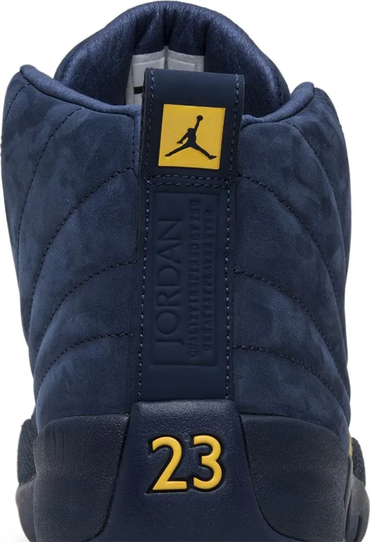 Air Jordan 12 Retro Michigan Sneakers, Blue