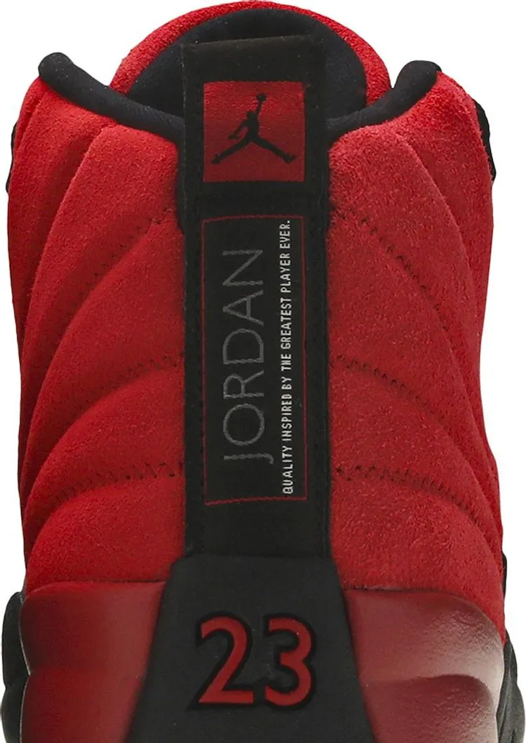 Air Jordan 12 Retro Reverse Flu Game Sneakers, Red