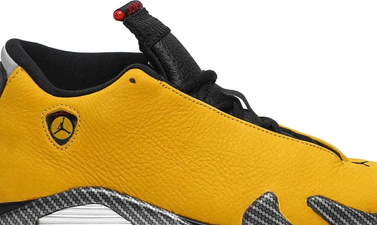 Air Jordan 14 Retro GS Reverse Ferrari Sneakers, Gold