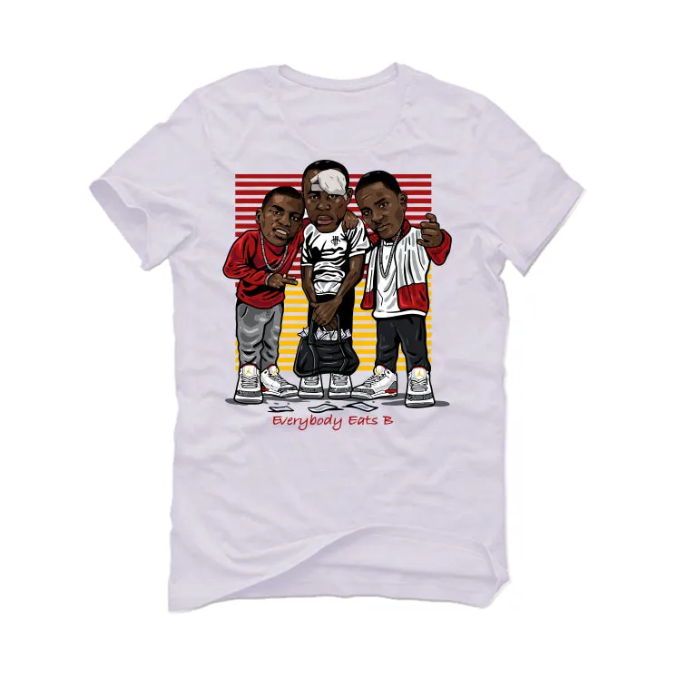 Air Jordan 3 “Cardinal” White T-Shirt (EVERYBODY EATS)