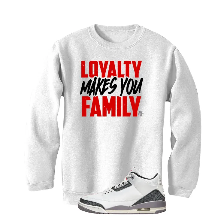 Air Jordan 3 Cement Grey White T-Shirt (Loyalty)| illcurrency