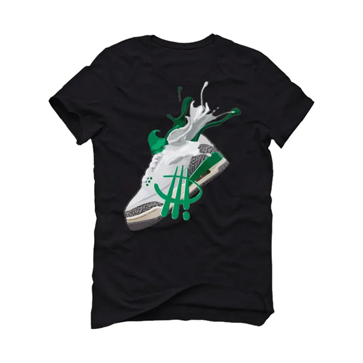 Air Jordan 3 “Lucky Green” | ILLCURRENCY Black T-Shirt (SPLASH)