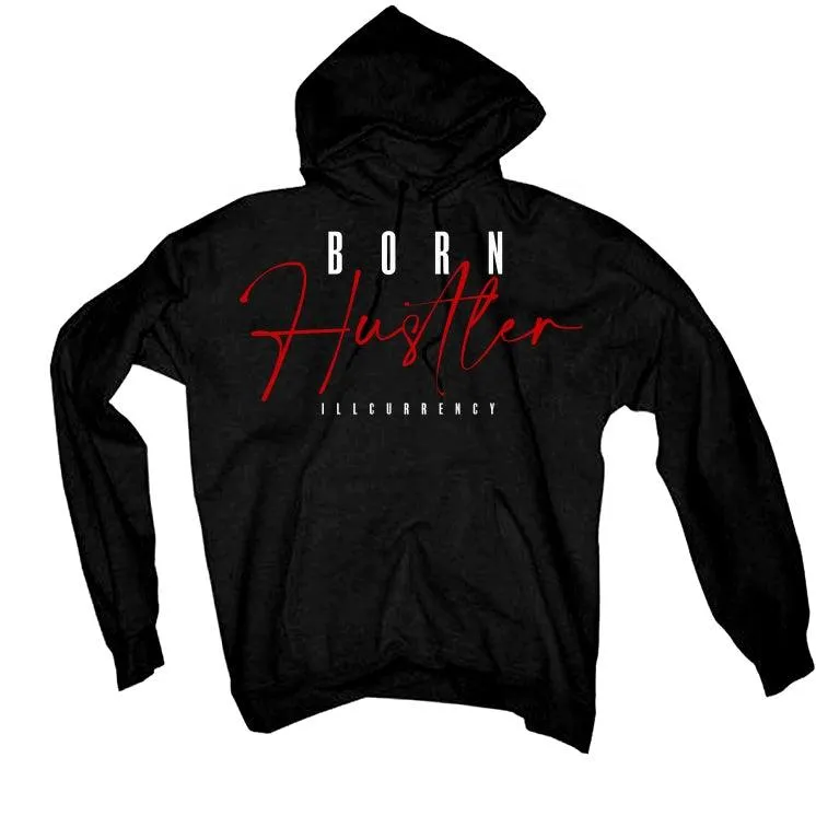 Air Jordan 4 “Red Thunder” Black T-Shirt (Born Hustler)