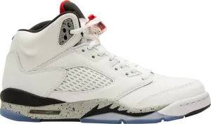 Air Jordan 5 Retro GS White Cement sneakers, white