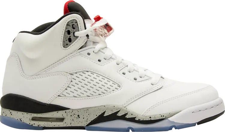 Air Jordan 5 Retro GS White Cement sneakers, white