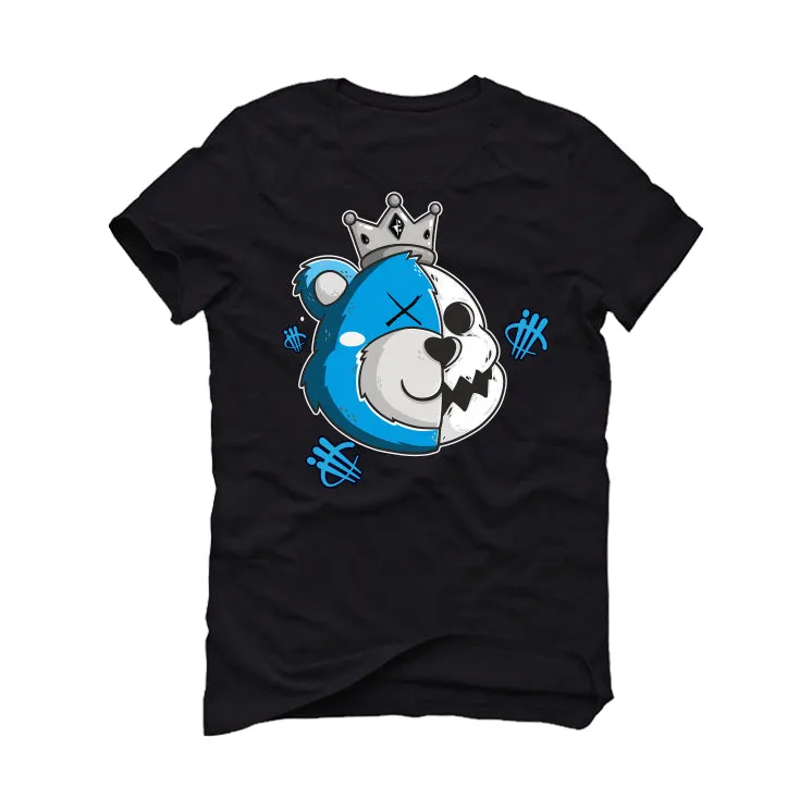 Air Jordan 5 “UNC” | illcurrency Black T-Shirt (HALF KING BEAR)