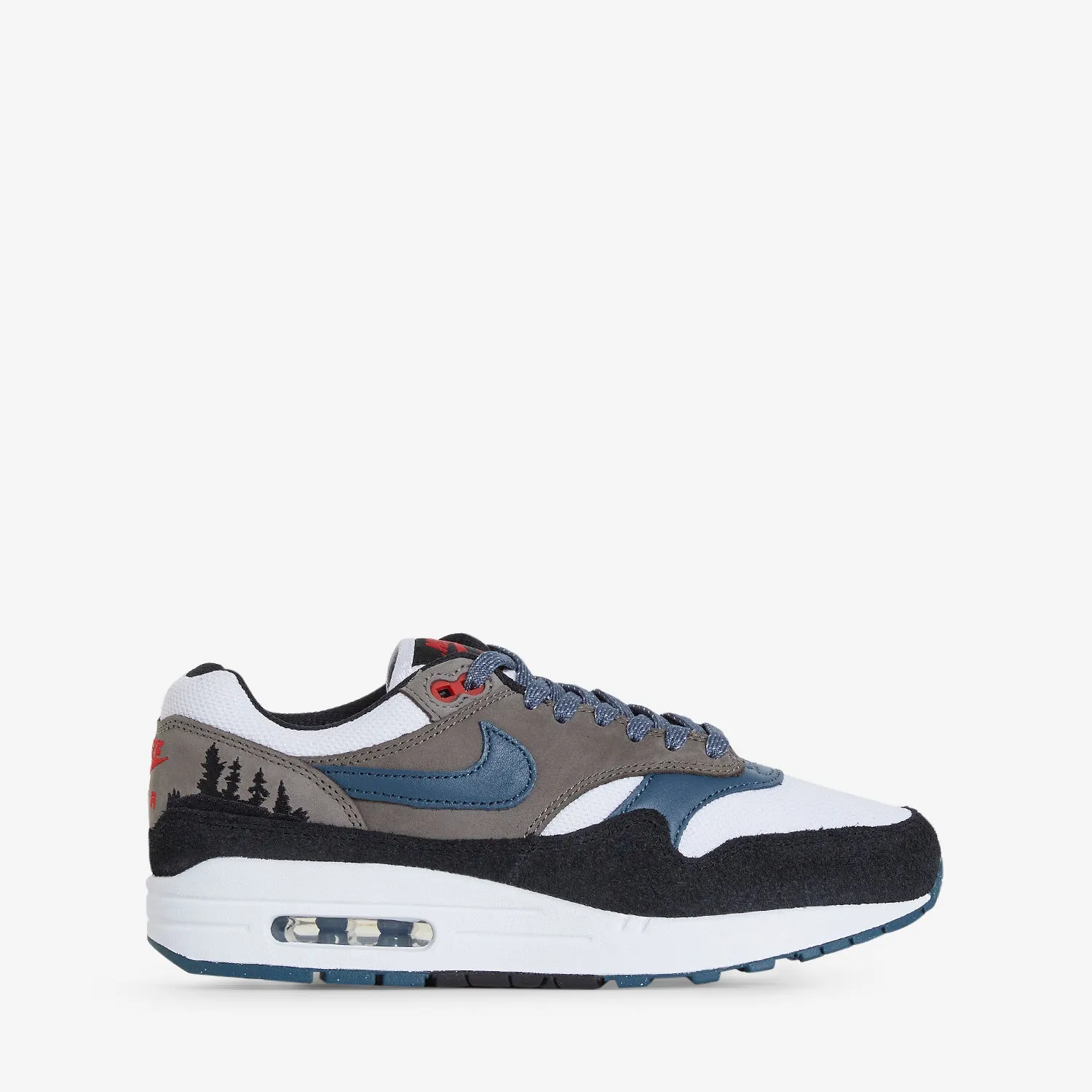 Air Max 1 PRM White | Slate Blue | Black | Soft Grey