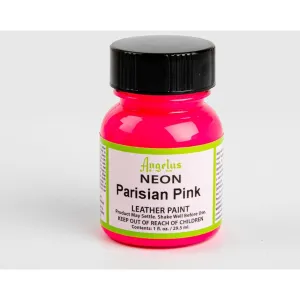 Angelus Neon Acrylic Paint Parisian Pink 29Ml Use On Leather, Vinyl Or Fabric