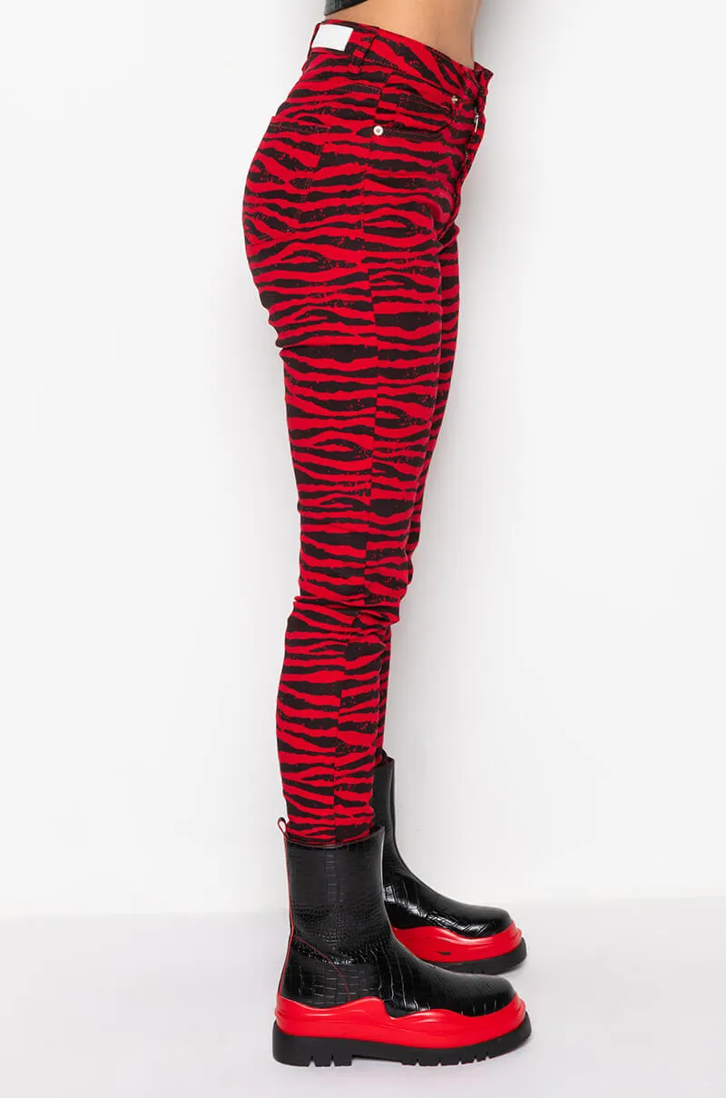 ANIMAL INSTINCT HIGH RISE SKINNY PANT