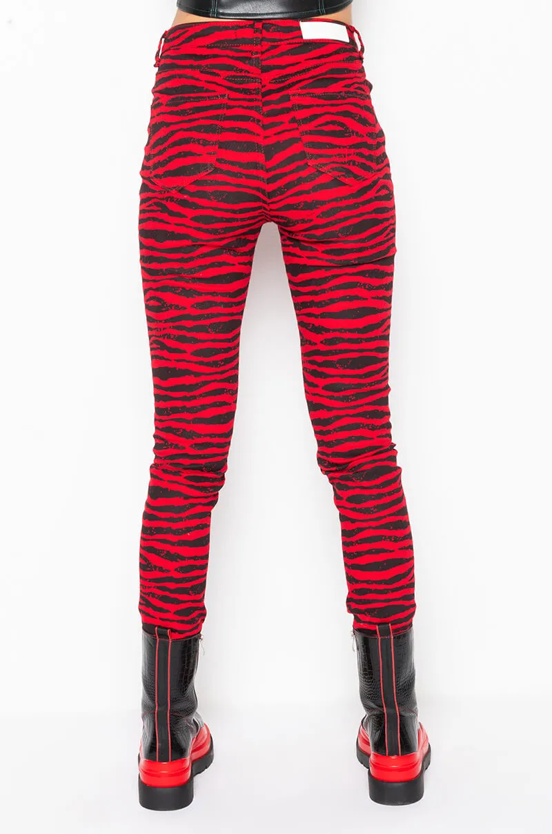 ANIMAL INSTINCT HIGH RISE SKINNY PANT