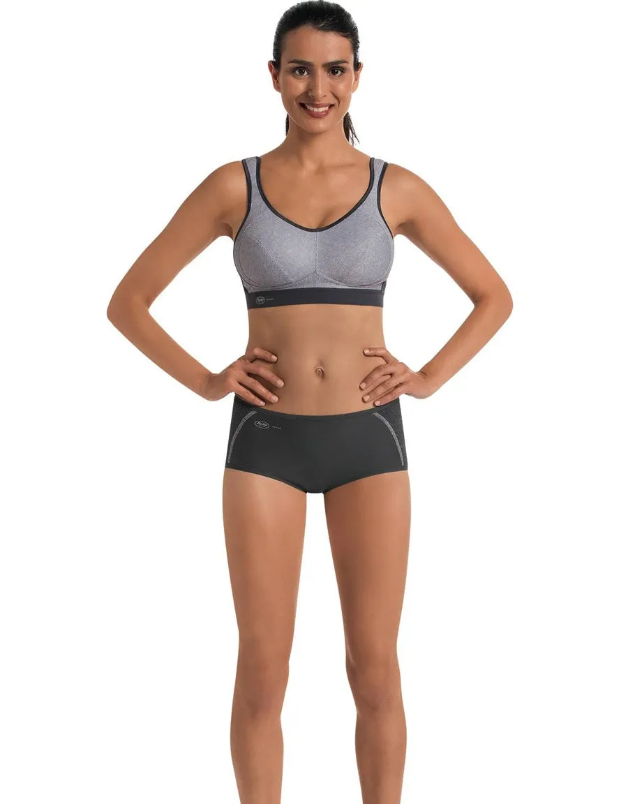 Anita Maximum Support and Extreme Control wirefree Sports Bra, Heather Grey