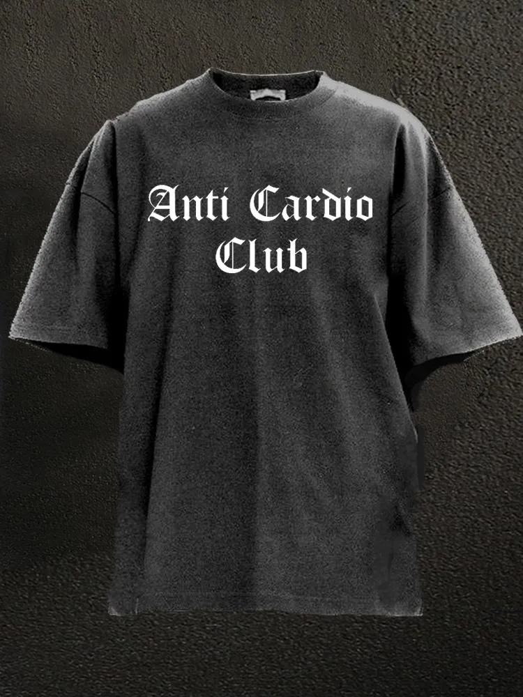 Anti Cardio Club Washed Gym Shirt