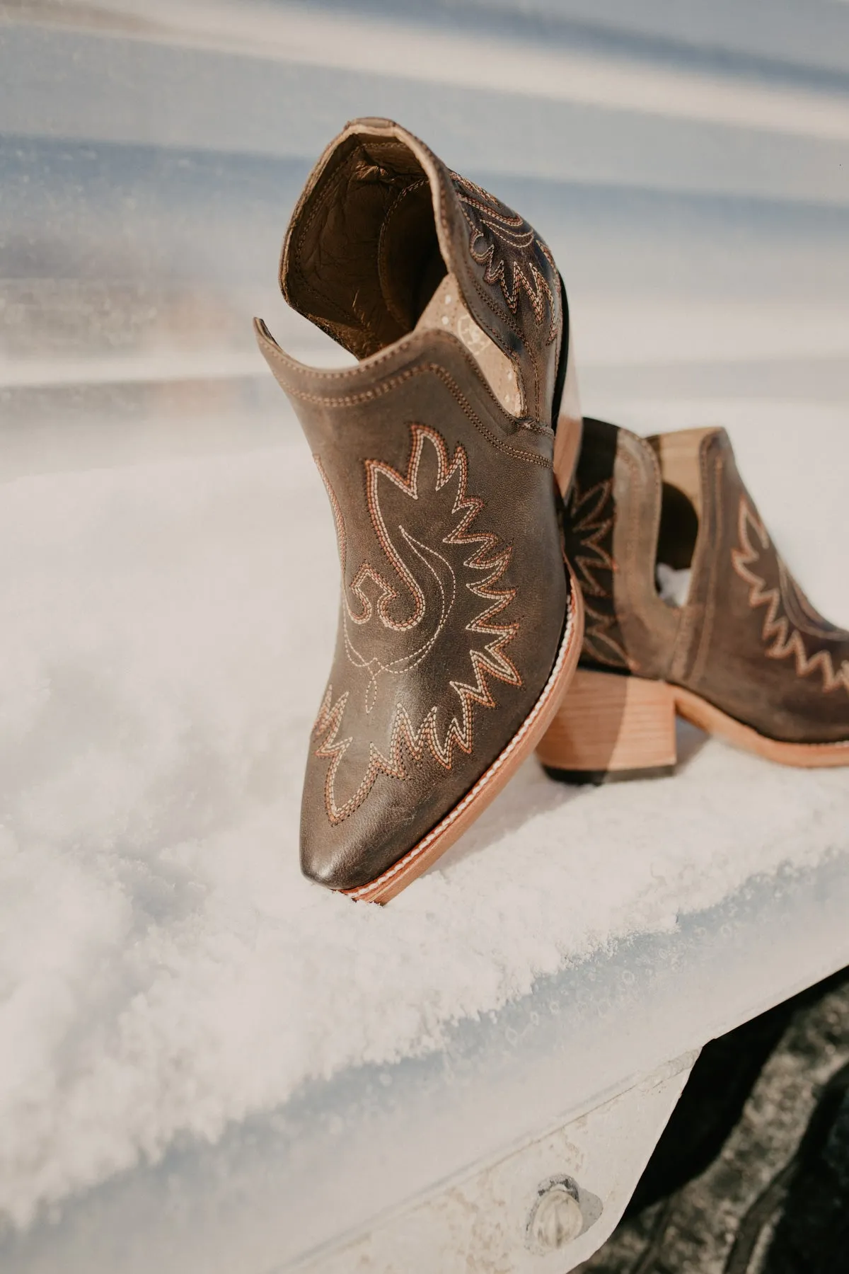 Ariat Dixon Ankle Bootie - Weathered Brown (1 Size 6.5 Only)