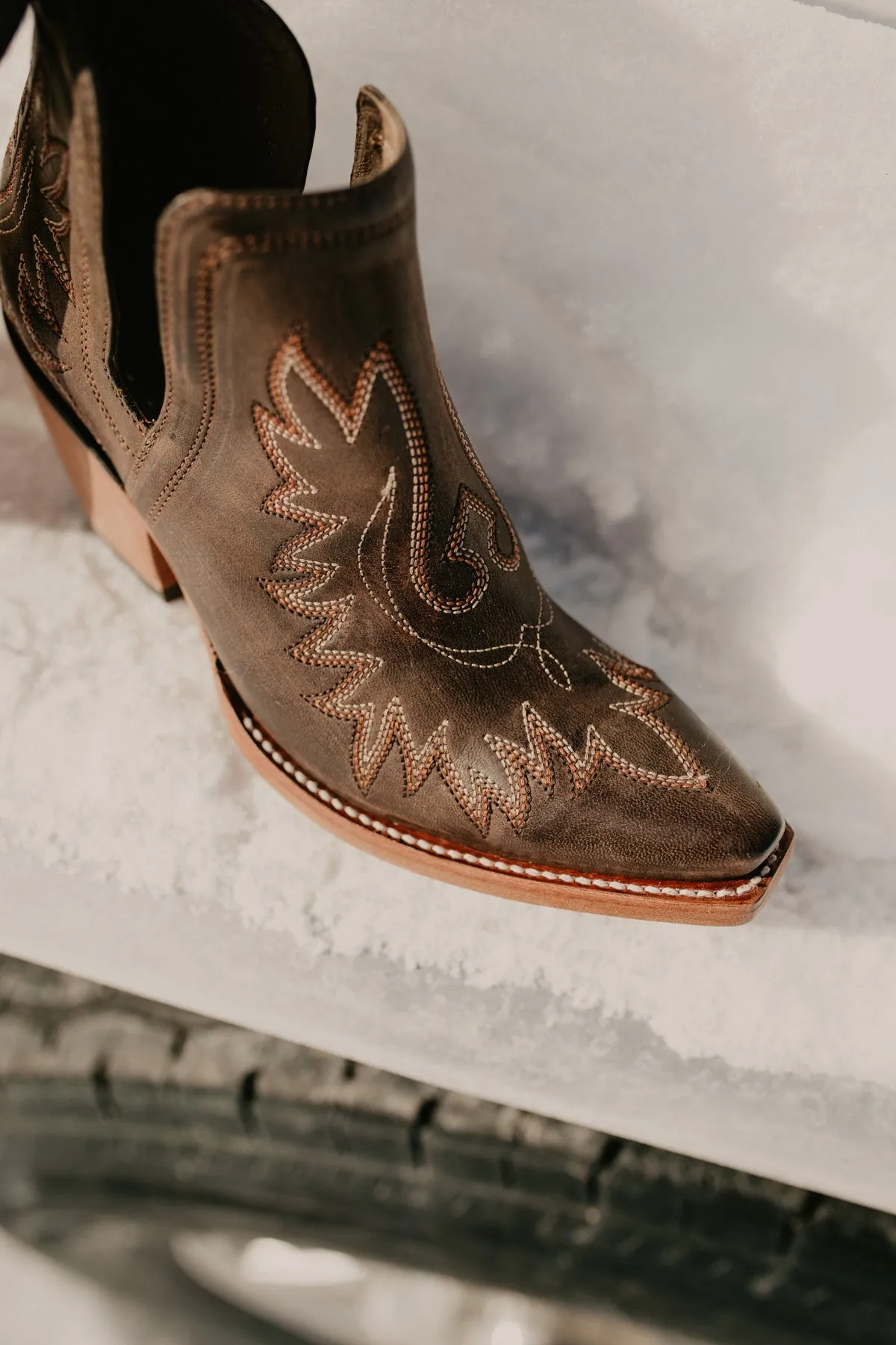 Ariat Dixon Ankle Bootie - Weathered Brown (1 Size 6.5 Only)