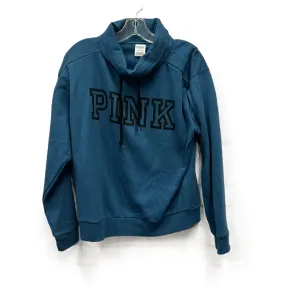 Athletic Sweatshirt Collar By Pink In Teal, Size: S