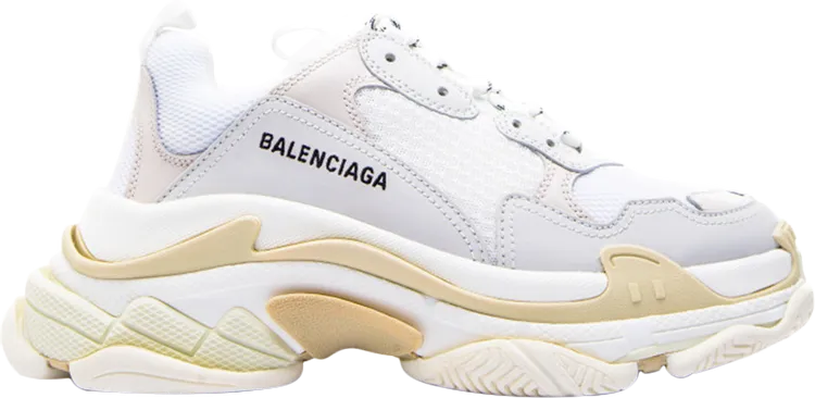 Balenciaga Triple S Sneaker White Tan 2018, white