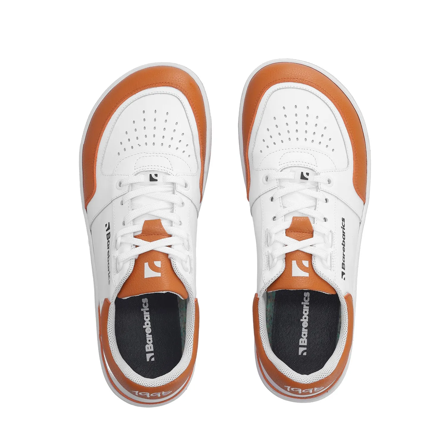 Barefoot Sneakers Barebarics Wave - White & Orange