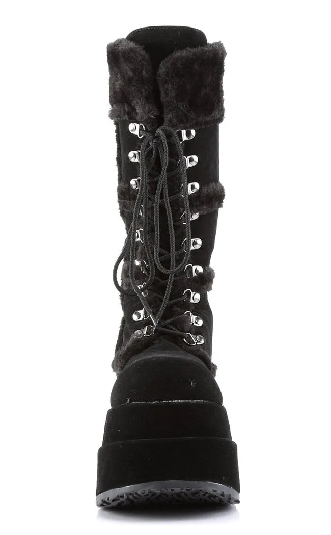 BEAR-202 Black Suede Knee-High Boots (Au Stock)