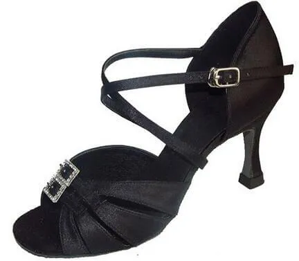 Black Ballroom Dance Shoes Latin Salsa Dance Shoes for Women