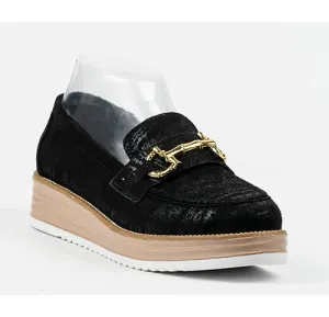 Black Sheen Loafers (Only Size 5 Left!)