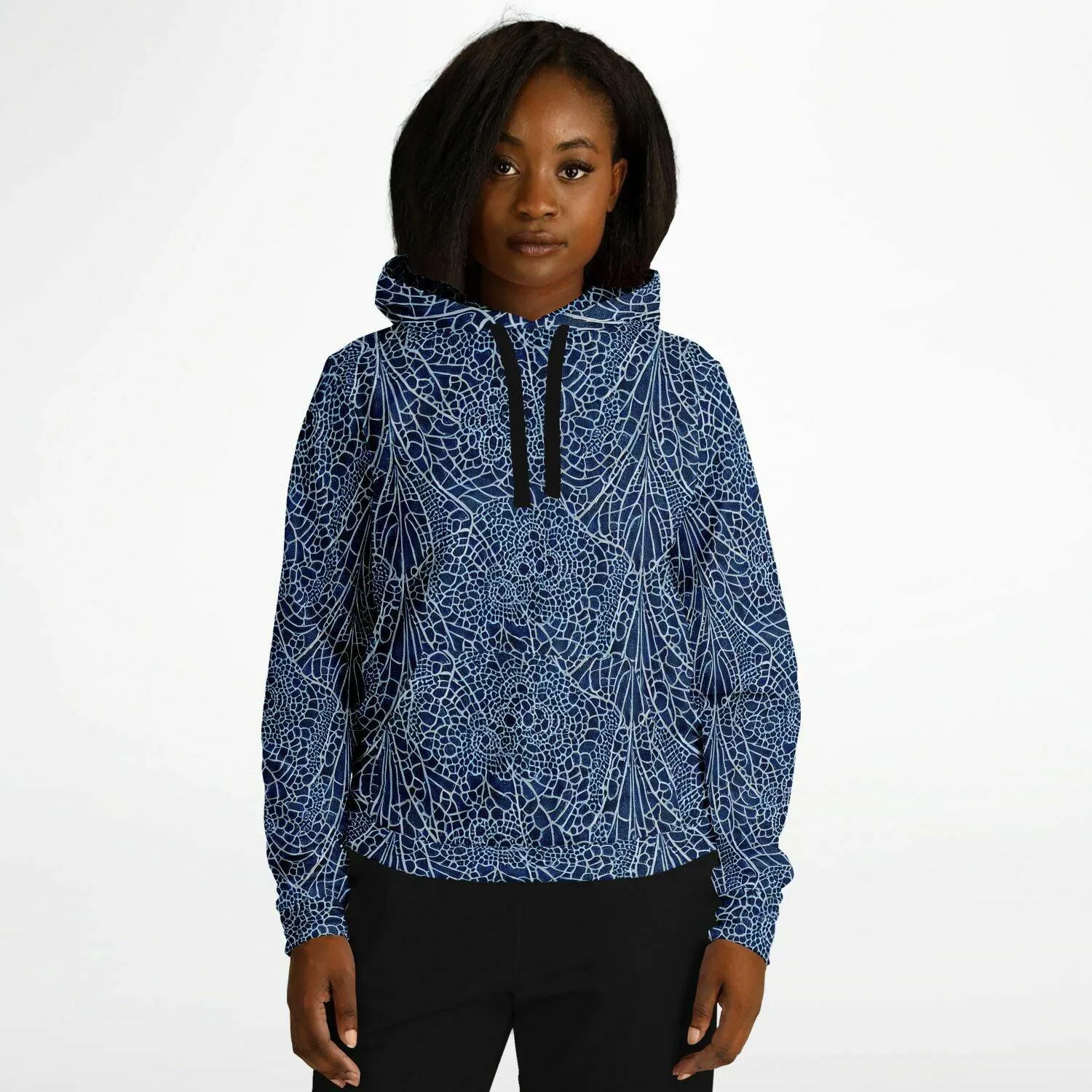 Blue Lace Athletic Hoodie