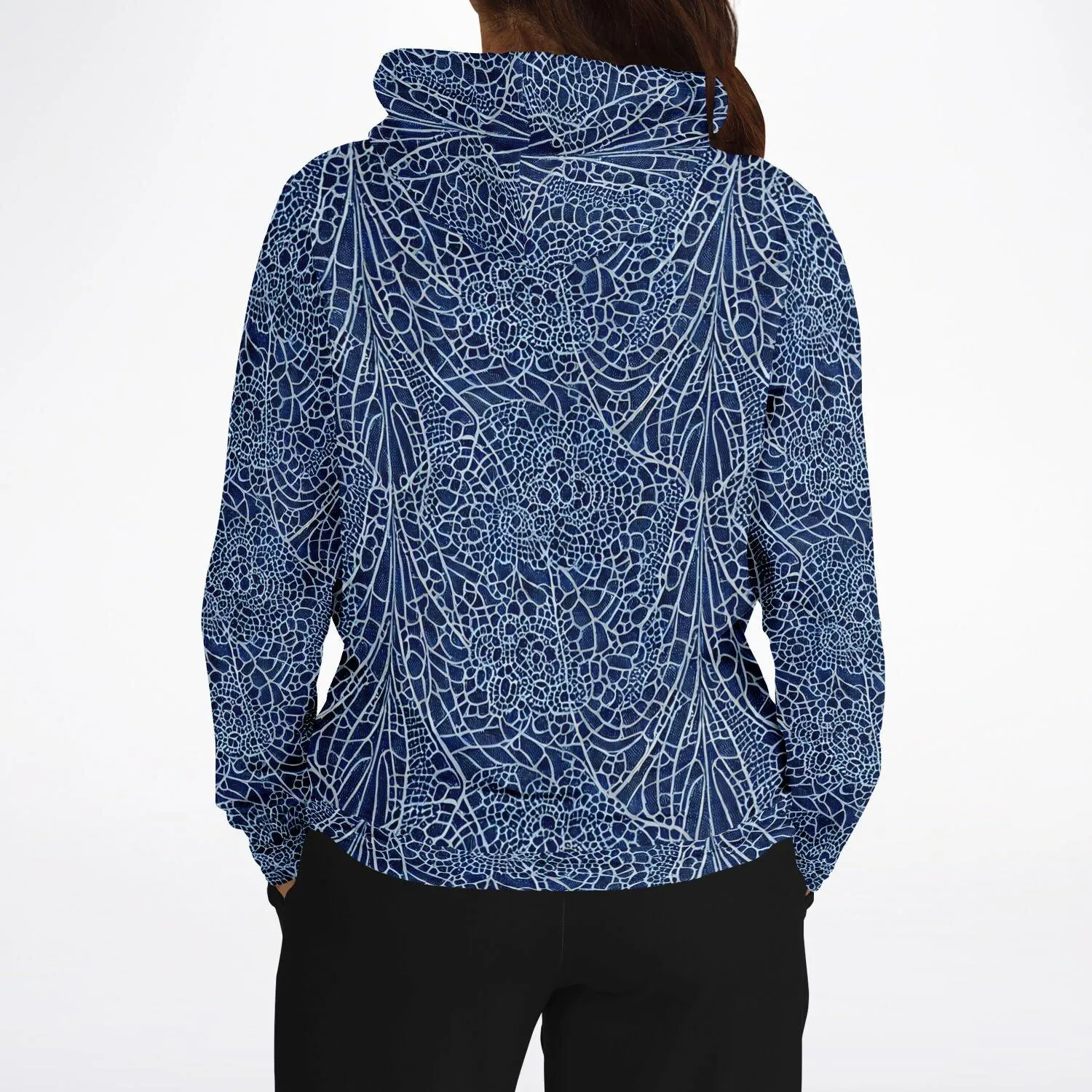 Blue Lace Athletic Hoodie