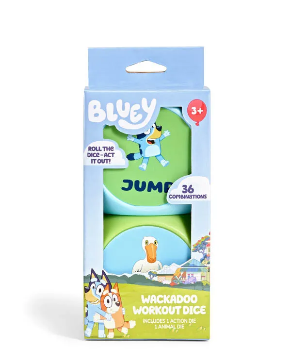 bluey wackadoo workout dice