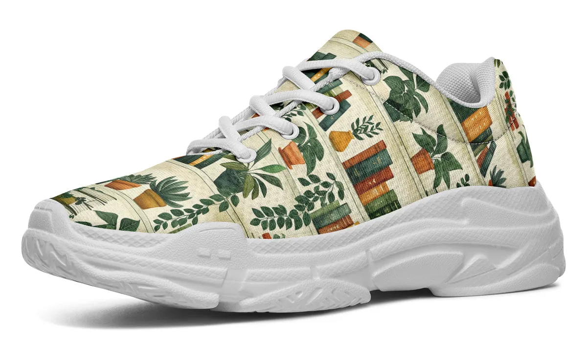 Books And Plants Chunky Sneakers