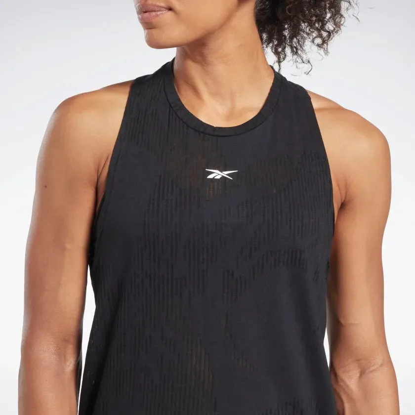 Burnout Tank Top Black