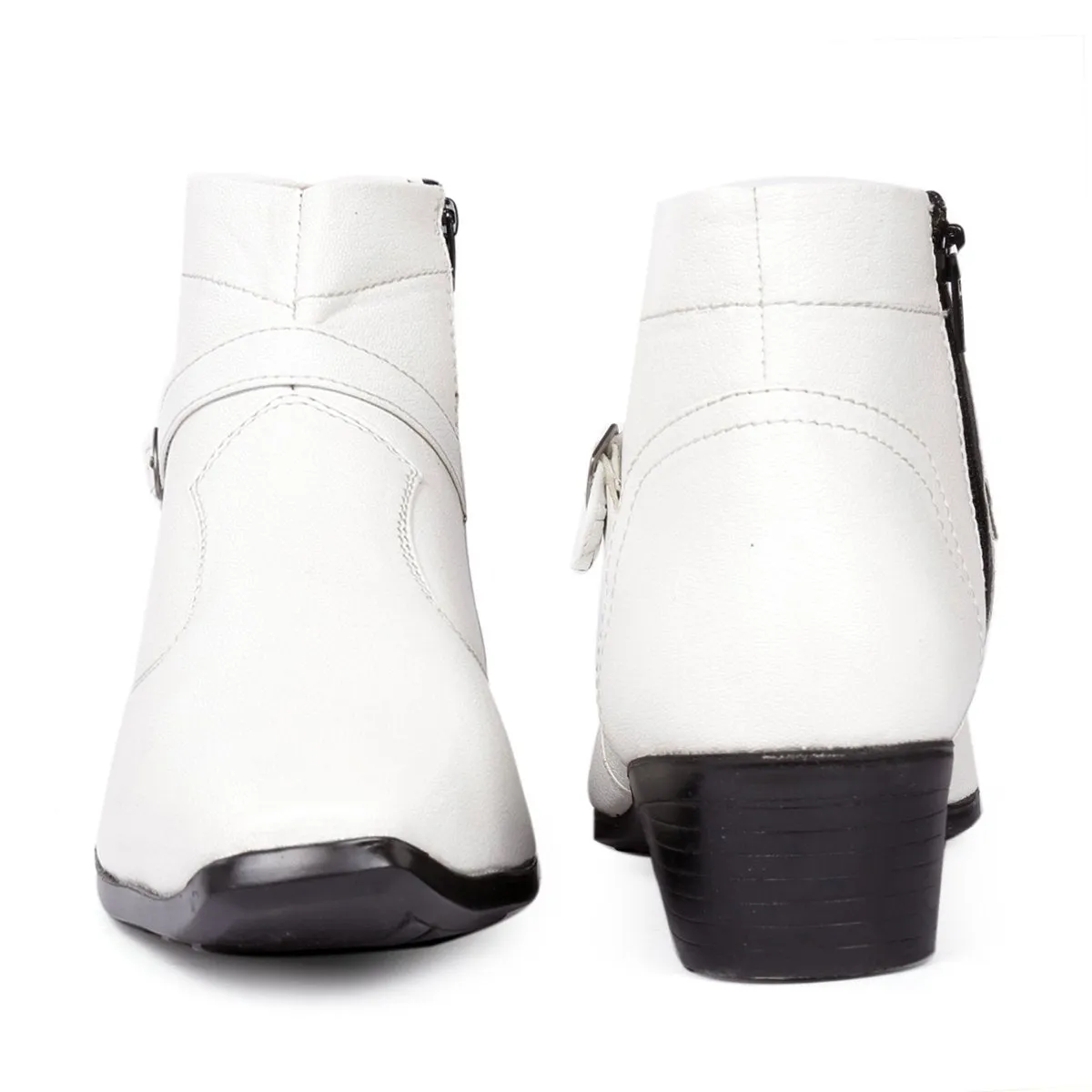 BXXY Men's New Height Increasing Strap and Buckle Boots