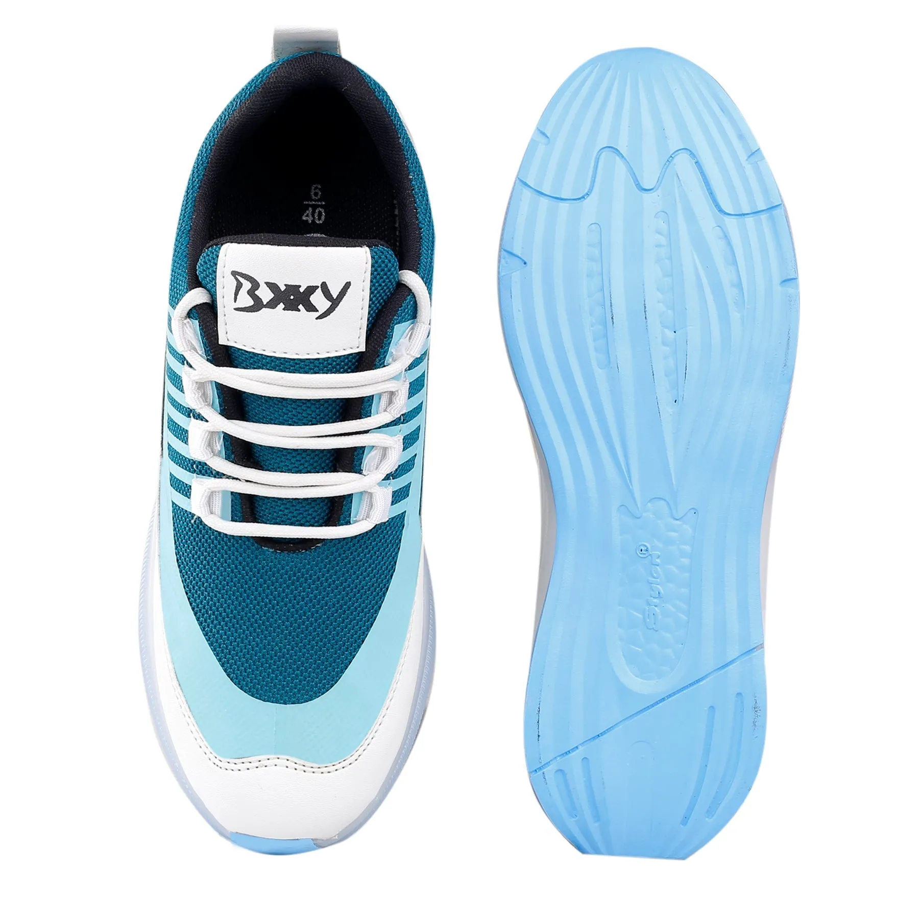 Bxxy's Designer Sports Shoes On Transparent Sole