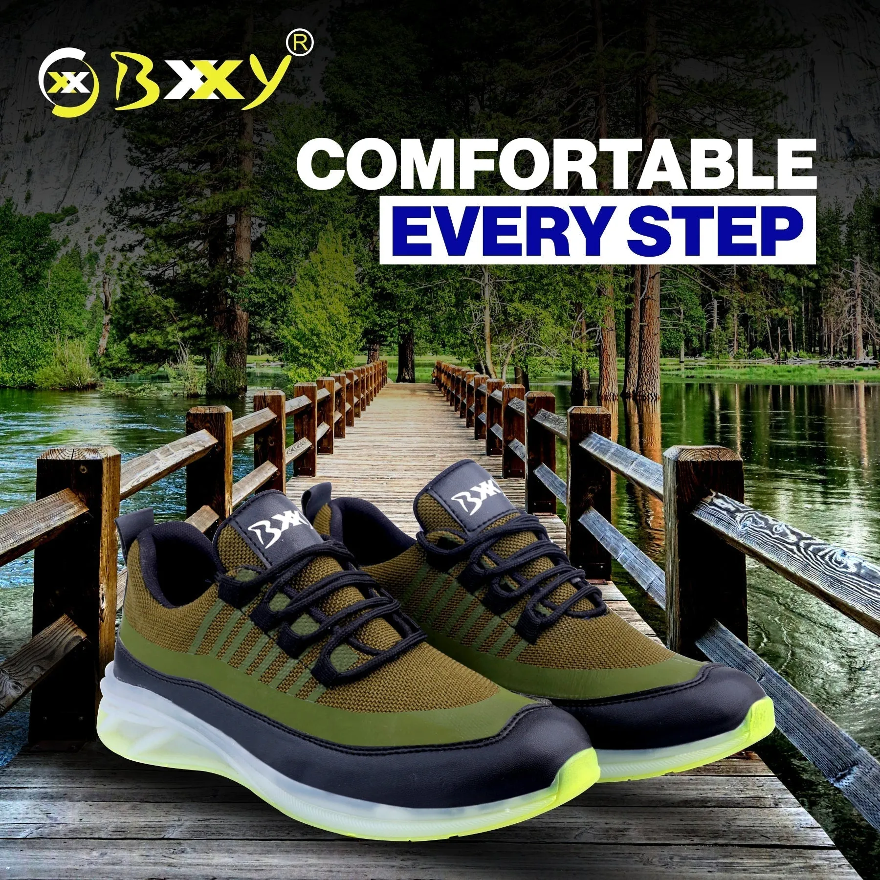 Bxxy's Designer Sports Shoes On Transparent Sole