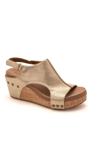 Carley Wedge by Corky’s - Antique Gold